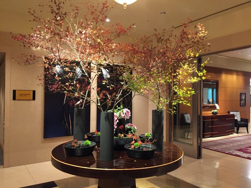 Beautiful display in the Tokyo hotel lobby_IMG_6738